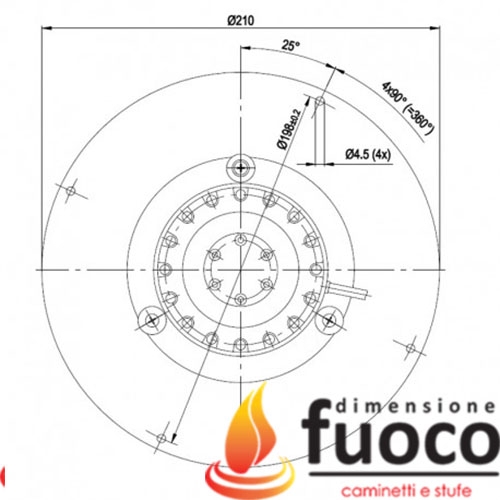 Estrattore Fumi EBM R2E180 CG82-01