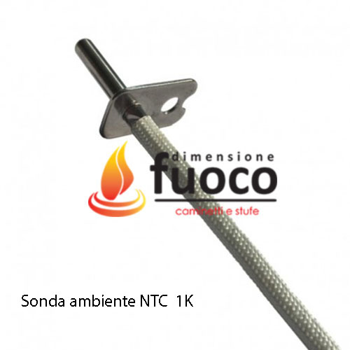 Sonda NTC 1K 200°C CON FLANGIA CAPSULA DA 22 MM