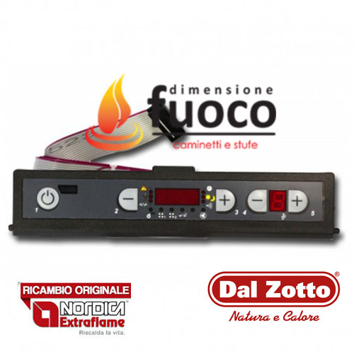 DISPLAY TASTIERA ORIGINALE NORDICA EXTRAFLAME DAL ZOTTO OPERA CODICE 0052